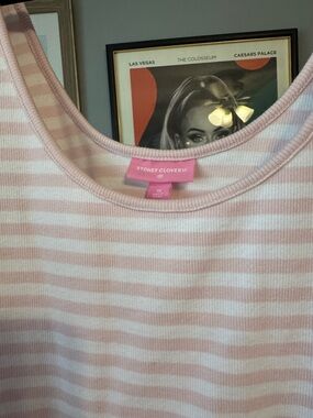 Stoney Clover Pink & White Striped Tank